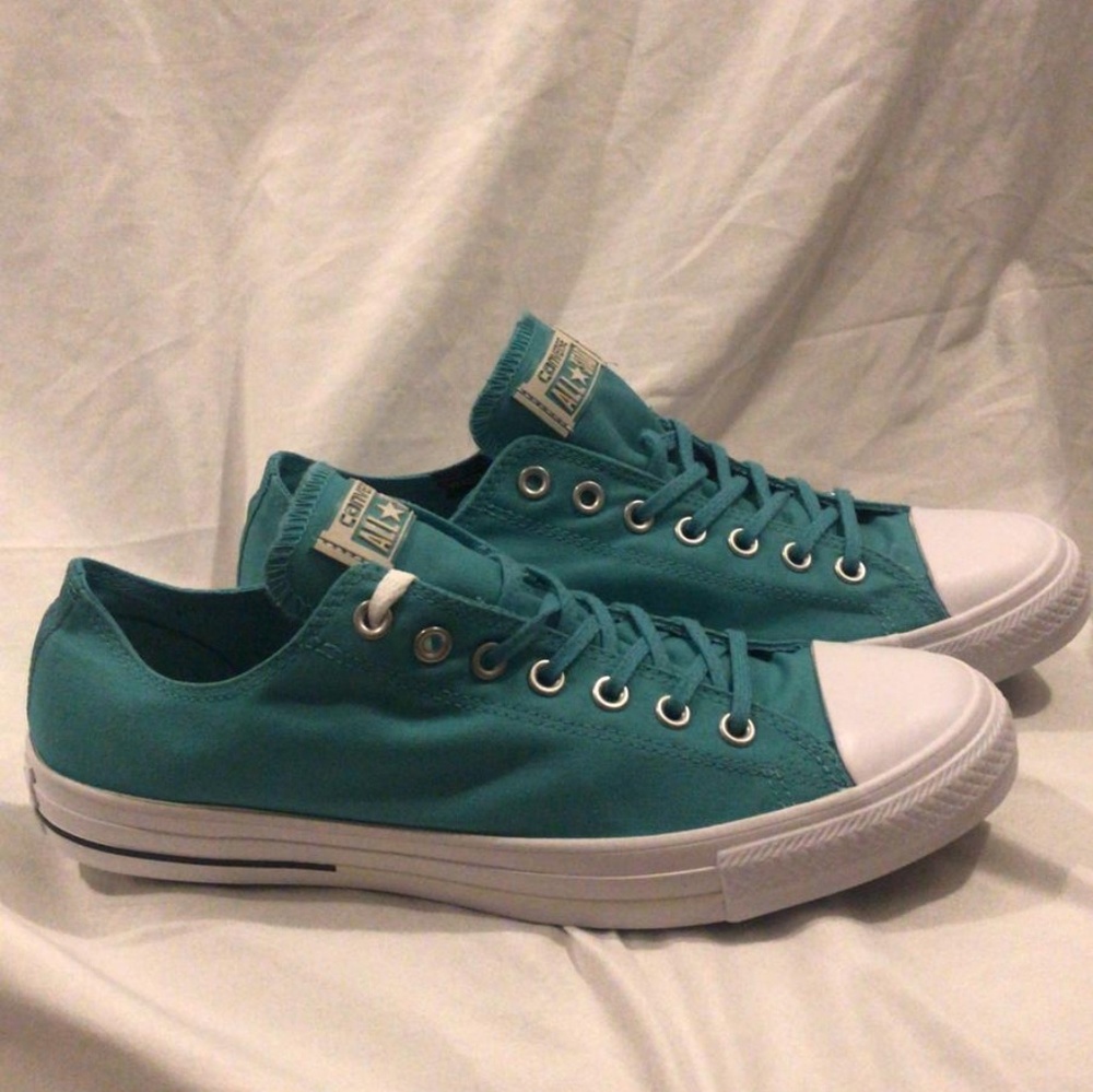 Teal blue Converse